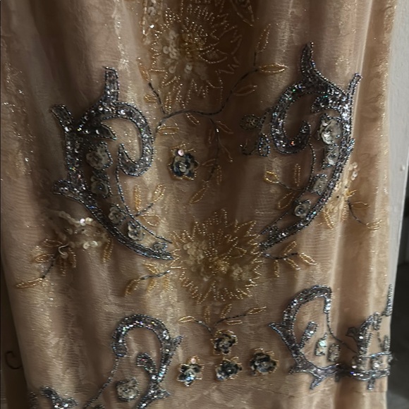 Sue Wong Elegant Cream Gown - Picture 4 of 9